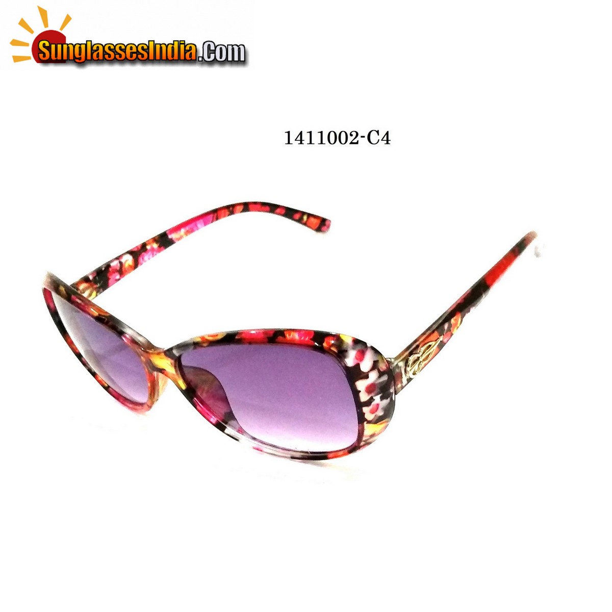 Floral Print Ladies Women Sunglasses Model 1141002C4
