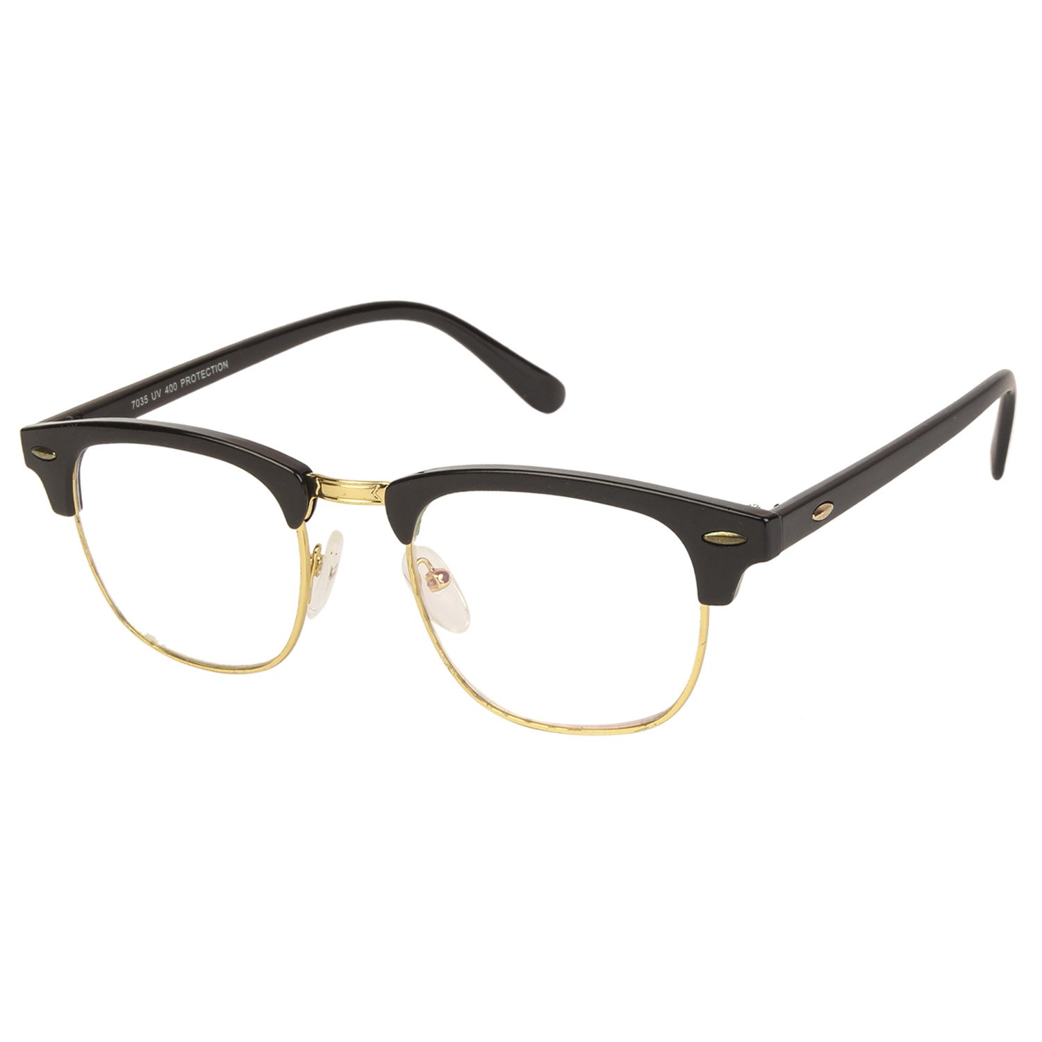 Black Clubmaster Keymount Computer Glasses Eyeglasses