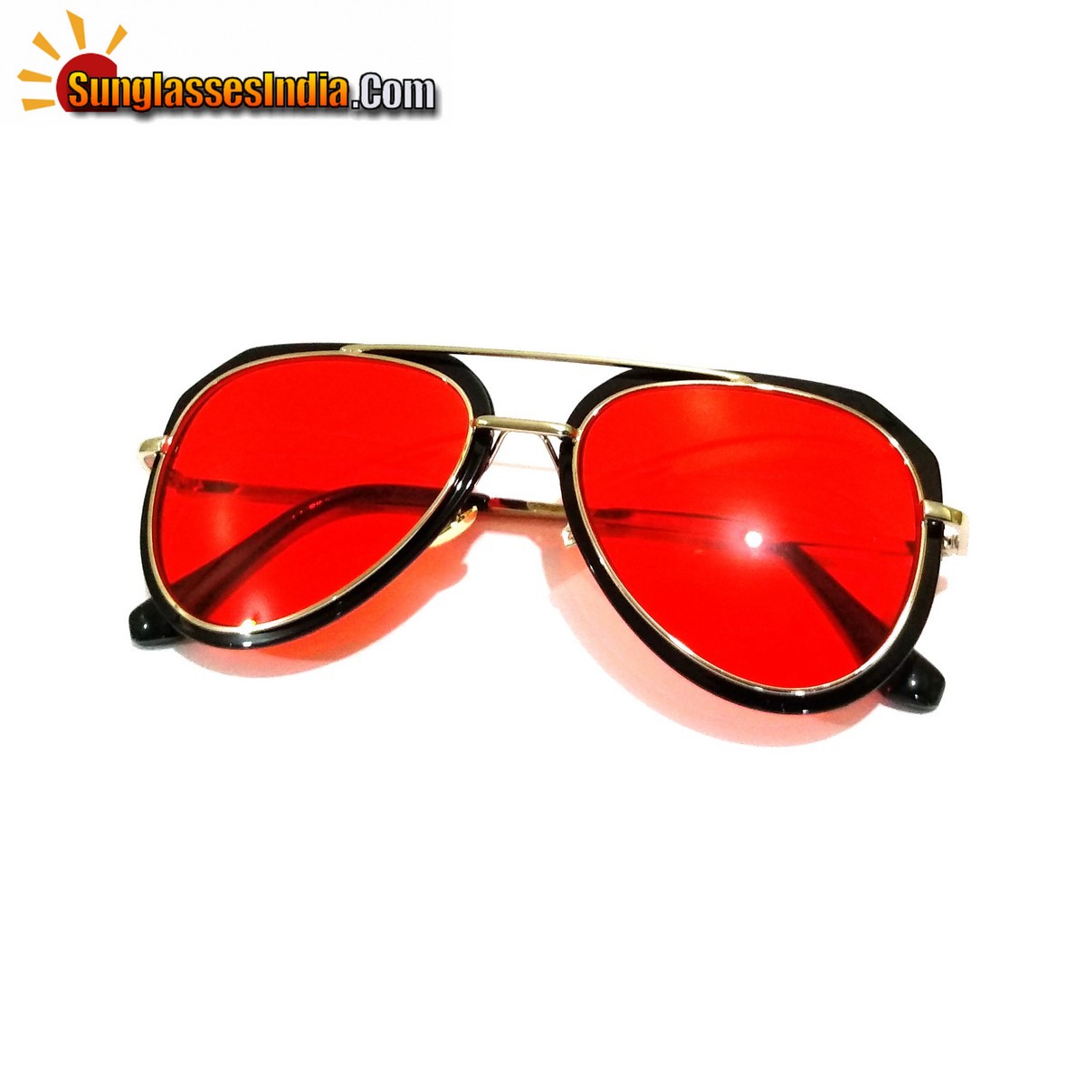 Red Lens Trendy Club Sunglasses Night Driving Sunglasses Tik Tok Video Sunglasses