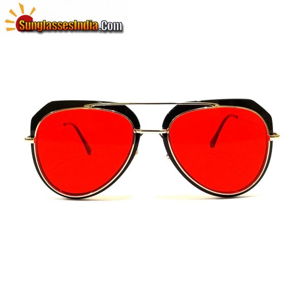 Red Lens Trendy Club Sunglasses Night Driving Sunglasses Tik Tok Video Sunglasses
